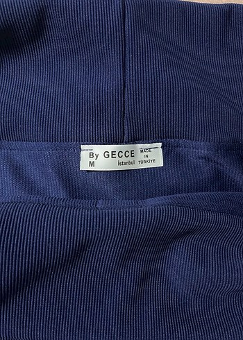 Düğmeli, Uzun Kollu Mavi Bluz - Görsel 4