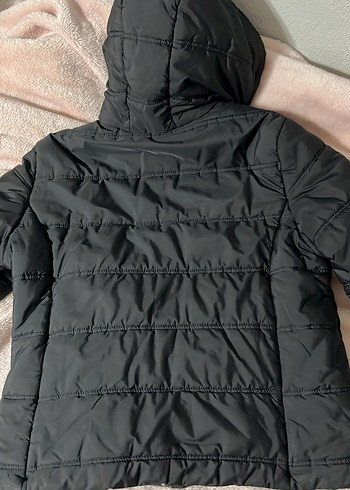 Düğmeli Siyah Midi Kışlık Kadın Mont - Görsel 2