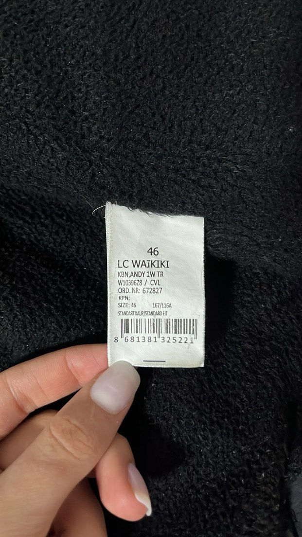 Düğmeli Siyah Midi Kışlık Kadın Mont - Görsel 5