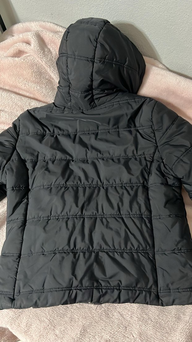 Düğmeli Siyah Midi Kışlık Kadın Mont - Görsel 2