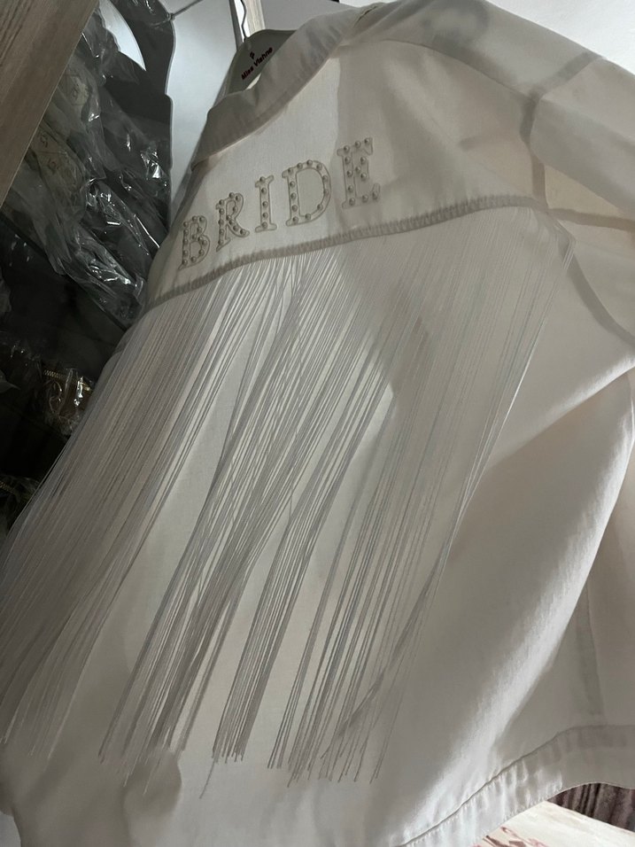 Düğmeli Beyaz Midi Kadın Keten Ceket - Görsel 4