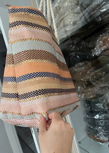 Örgü Dokulu Bohem Kadın Çanta - Görsel 3