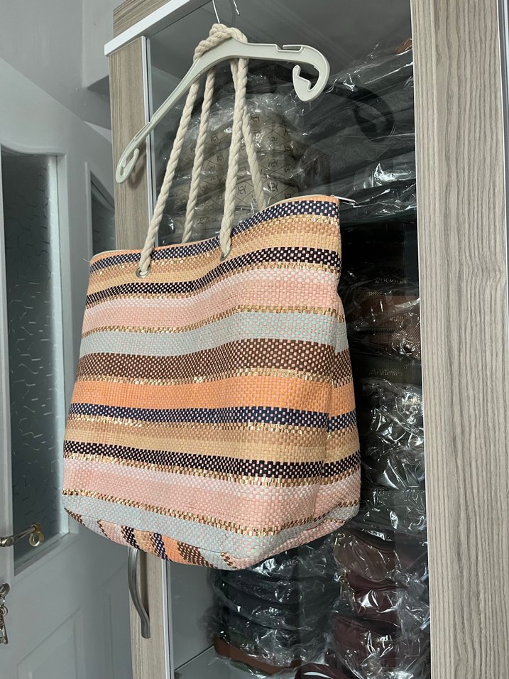 Örgü Dokulu Bohem Kadın Çanta - Görsel 2