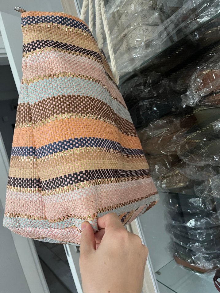 Örgü Dokulu Bohem Kadın Çanta - Görsel 3