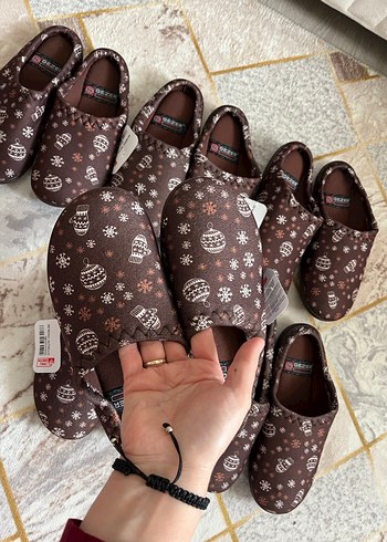 Kahverengi Nakışlı Kadın Ev Terliği - Görsel 5