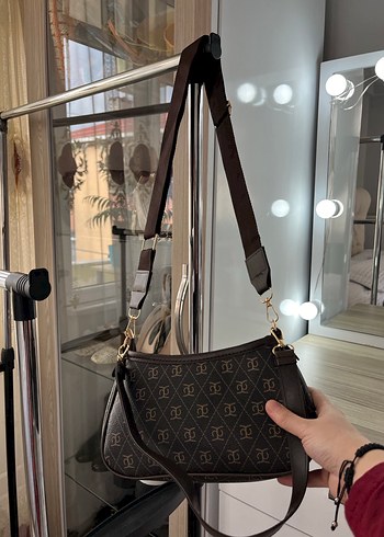 Siyah Kareli Fermuarlı Kadın Çanta - Görsel 20