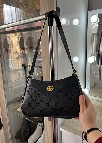 Siyah Kareli Fermuarlı Kadın Çanta - Görsel 7