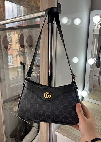 Siyah Kareli Fermuarlı Kadın Çanta - Görsel 8