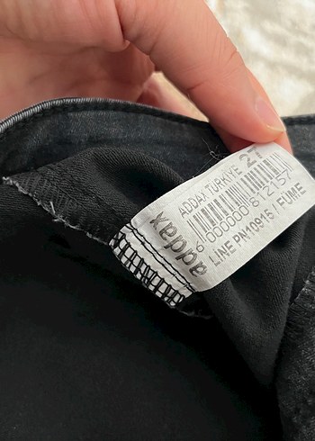 Siyah Dar Kesim Midi Boy Kadın Kot Pantolon - Görsel 3