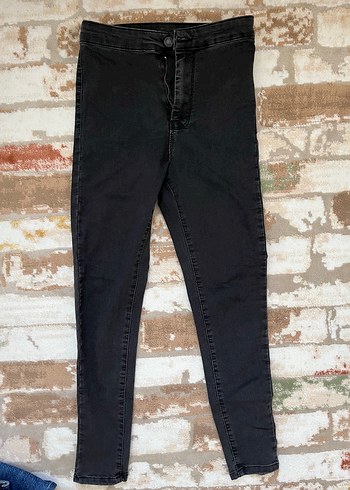 Siyah Dar Kesim Midi Boy Kadın Kot Pantolon - Görsel 2