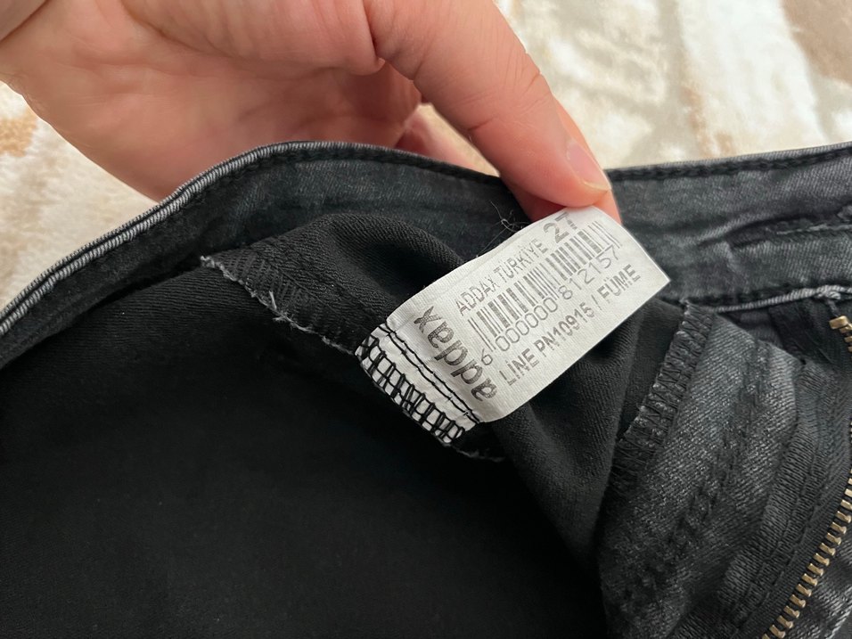 Siyah Dar Kesim Midi Boy Kadın Kot Pantolon - Görsel 3