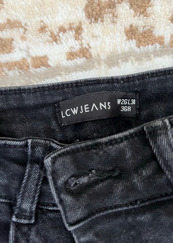 Siyah Kadın Kemerli Midi Boy flara Jean - Görsel 2