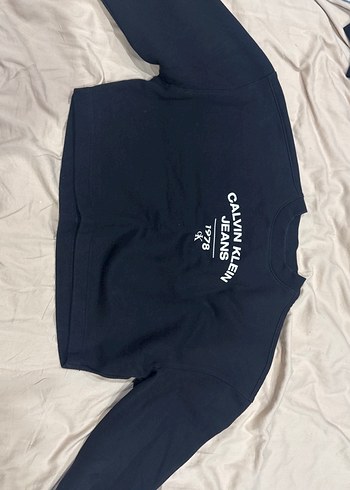 Calvin Klein Jeans Siyan Bisiklet Yaka Sweatshirt