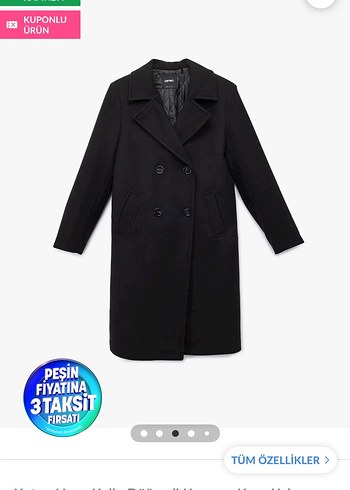 Siyah Kadın Kaban - Görsel 2