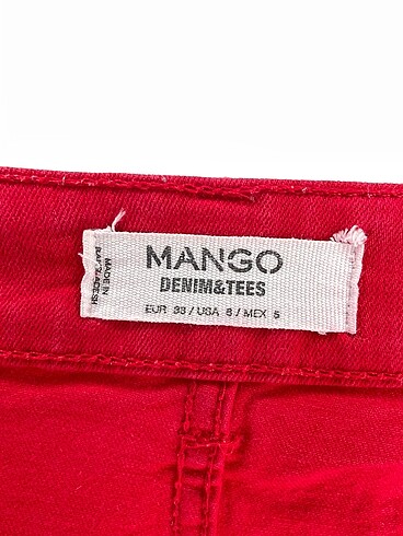 38 Beden kırmızı Renk Mango Mini Şort %70 İndirimli.
