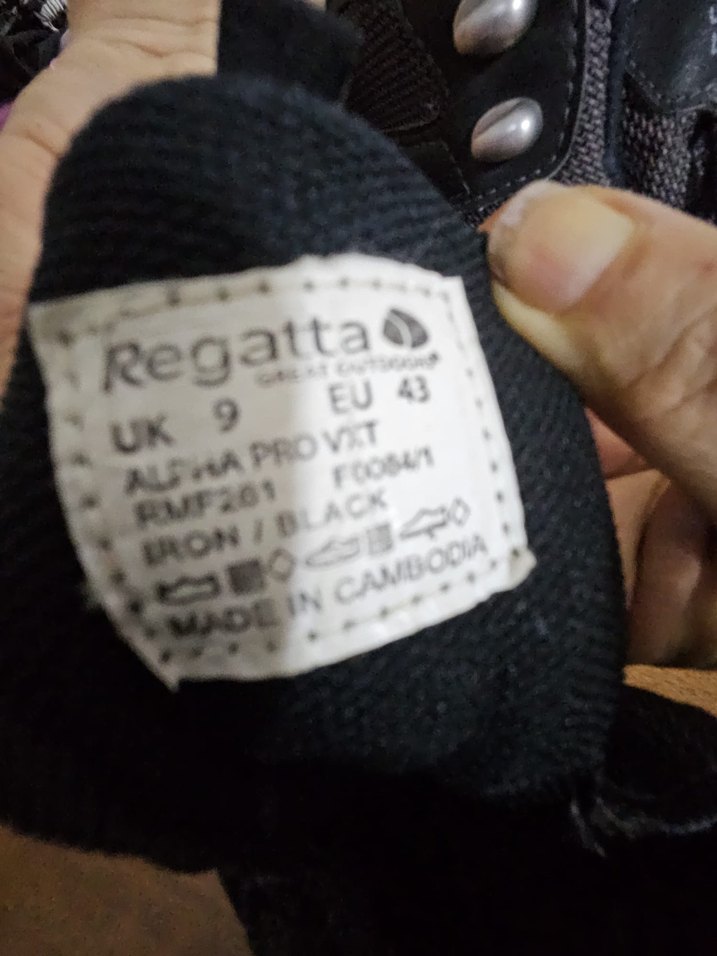 Gri Biker Tarzı Erkek Ayakkabı Bağcığı Regatta kar botu - Görsel 3