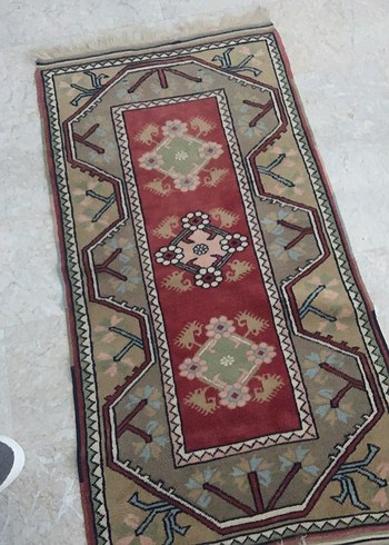 El dokuma Nakışlı Çok Renkli Geleneksel Halı - Görsel 2