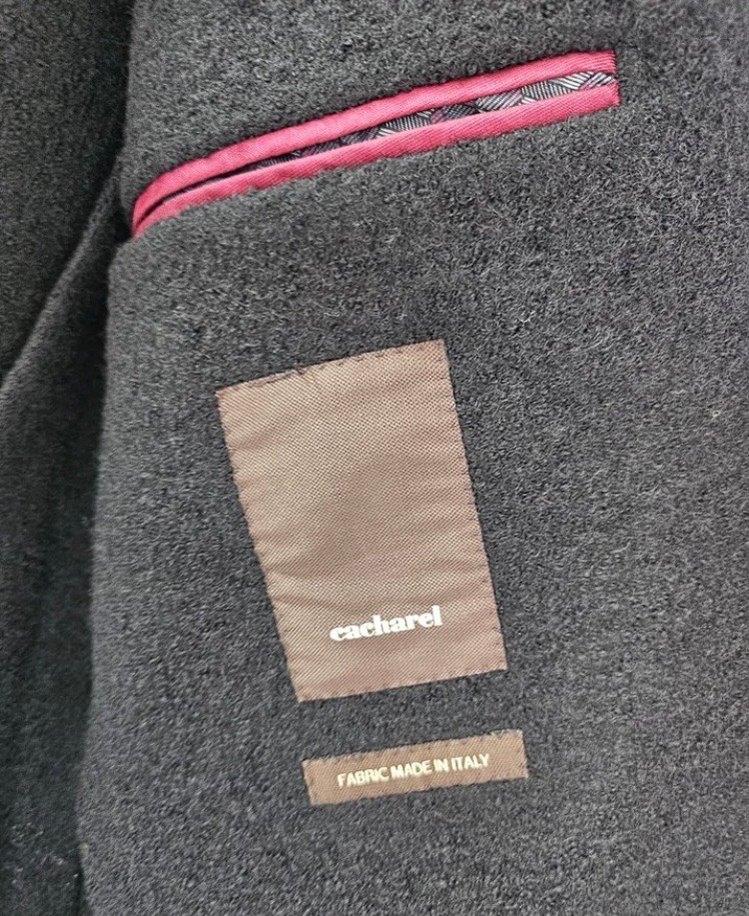 Antrasit Cacharel yünlü blazer ceket - Görsel 3