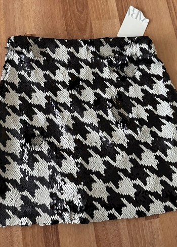 Zara payetli mini etek - Görsel 2