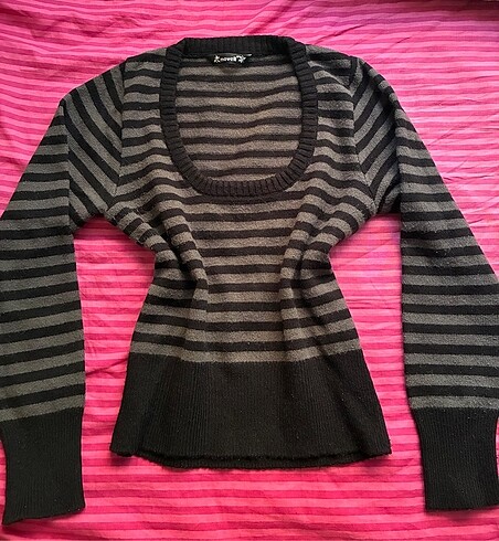 y2k gotik crop kazak
