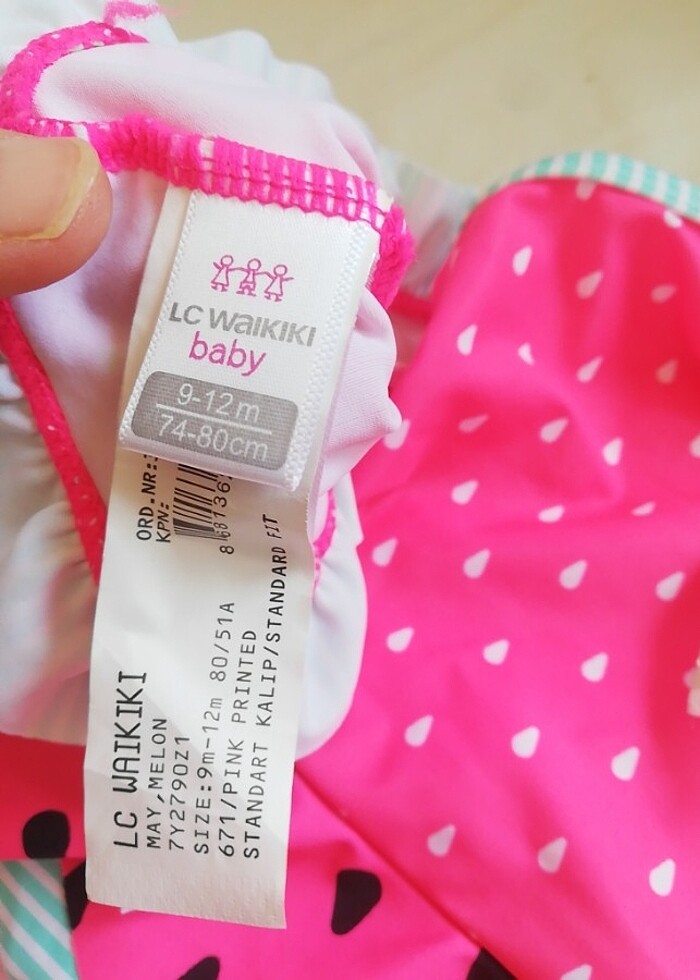 1 yaş kız mayosu  - Görsel 2