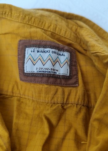 Sarı Erkek Keten Gömlek, Düğmeli, Rahat Kesim - Görsel 2