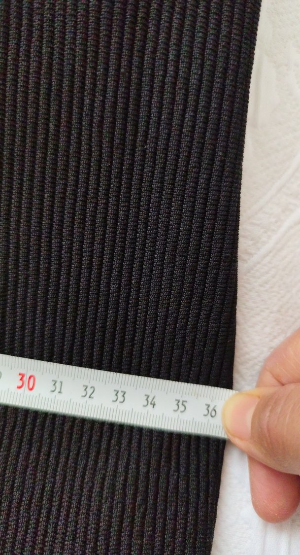 Kadın Siyah V Yaka Elastik Fitilli Kazak - Görsel 3