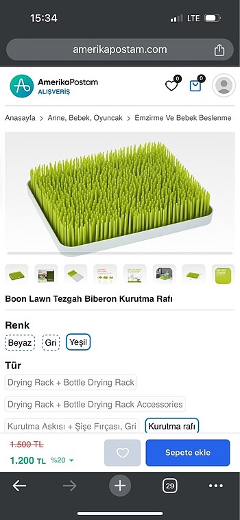  Beden Boon biberon kurutucu