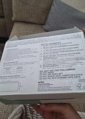 Avustralya Yapımı Buğday Isıtma Pedi - Görsel 6