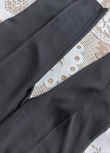 44 Beden Siyah polyester pantolon