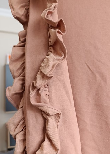 Bej Kadın Oversize Sweatshirt - Görsel 2