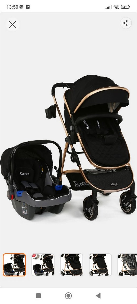 yoyko Ana Kucağı +Sineklik - Siyah - Görsel 4