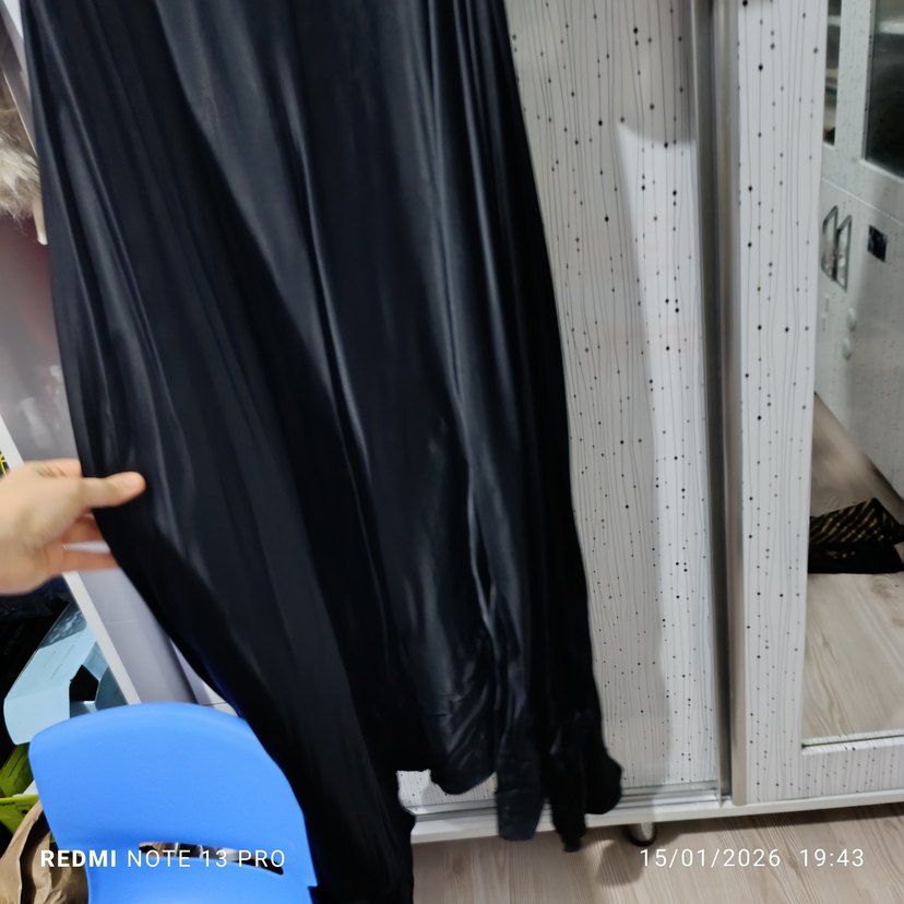 Kadın Gri Uzun Payetli Elbise - Görsel 4