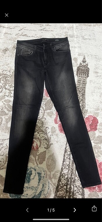 Mavi Jeans Siyah Kot Pantolon