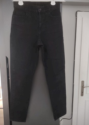 LC Waikiki Siyah Regular Fit Midi Kadın Kot Pantolon