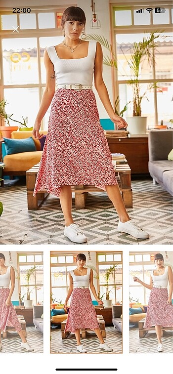 Çiçekli etek - Görsel 5