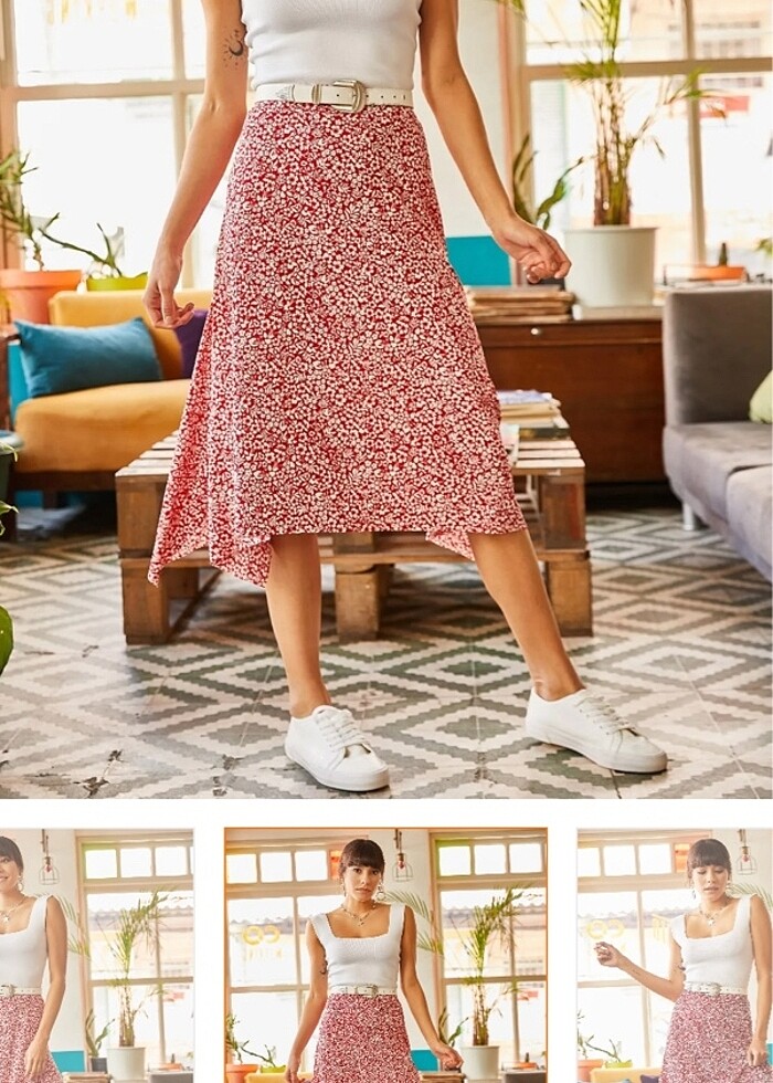 Çiçekli etek - Görsel 5