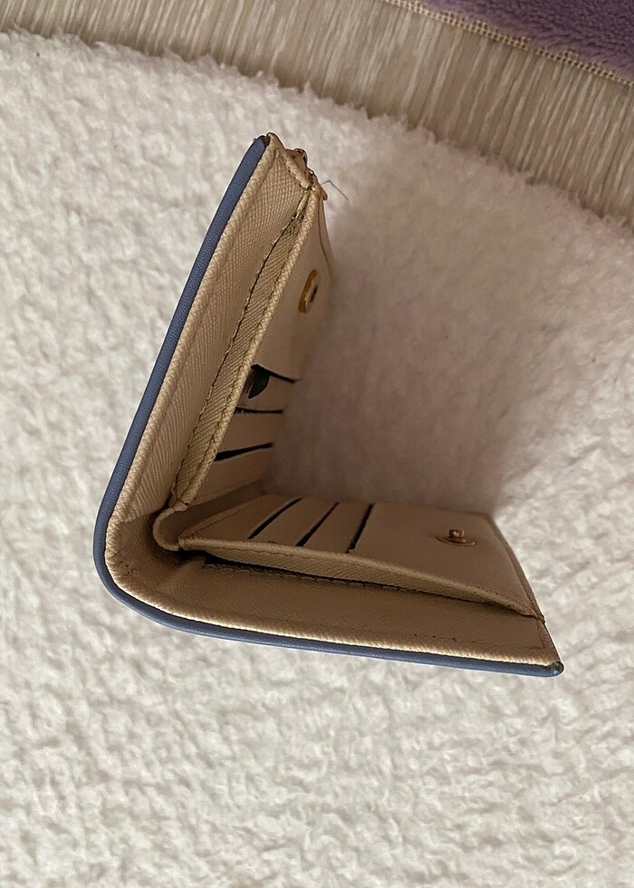 Kadın mavi cüzdan - Görsel 5