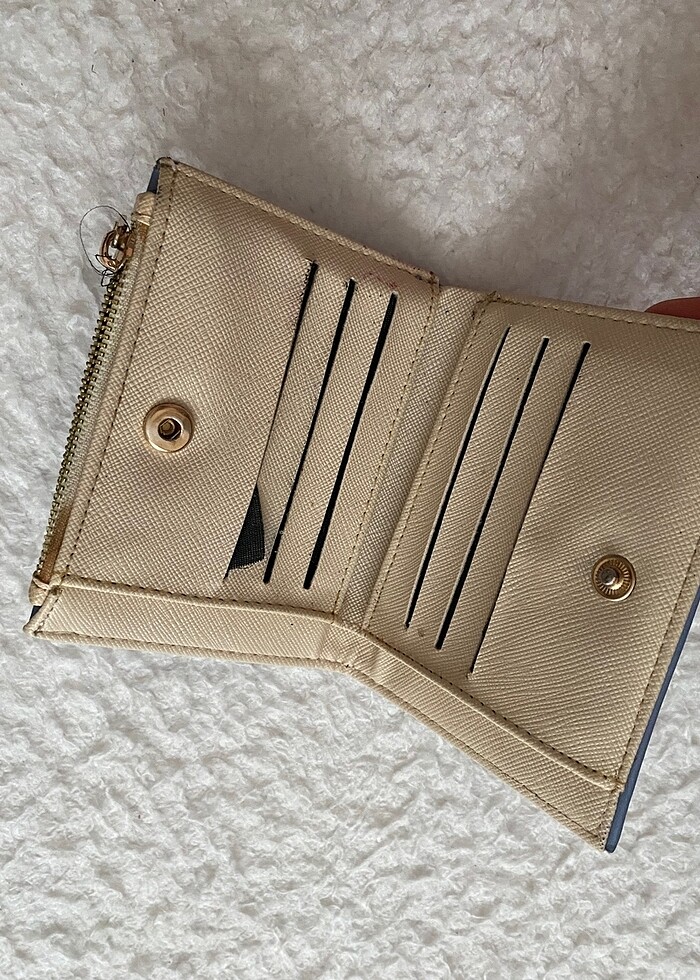 Kadın mavi cüzdan - Görsel 3