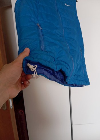 Mavi Nike Fermuarlı Erkek Yelek - Görsel 3