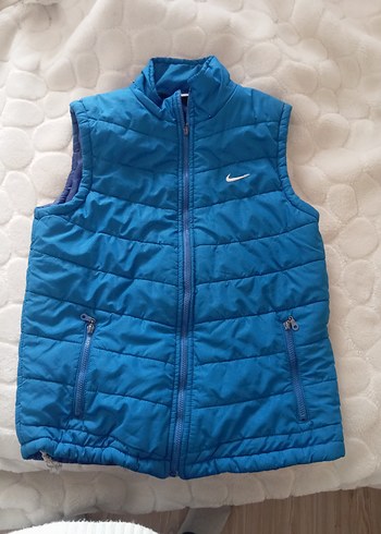 Mavi Nike Fermuarlı Erkek Yelek - Görsel 2