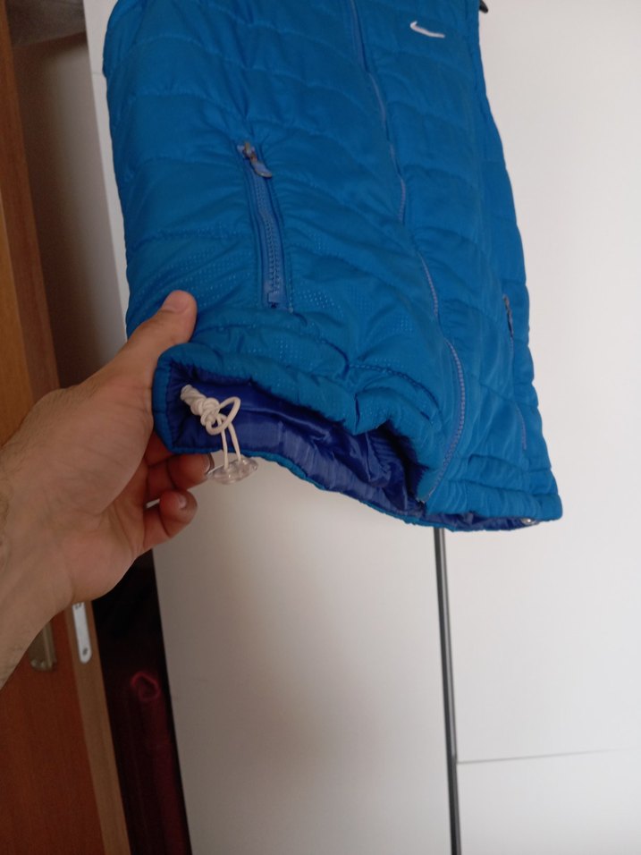 Mavi Nike Fermuarlı Erkek Yelek - Görsel 3