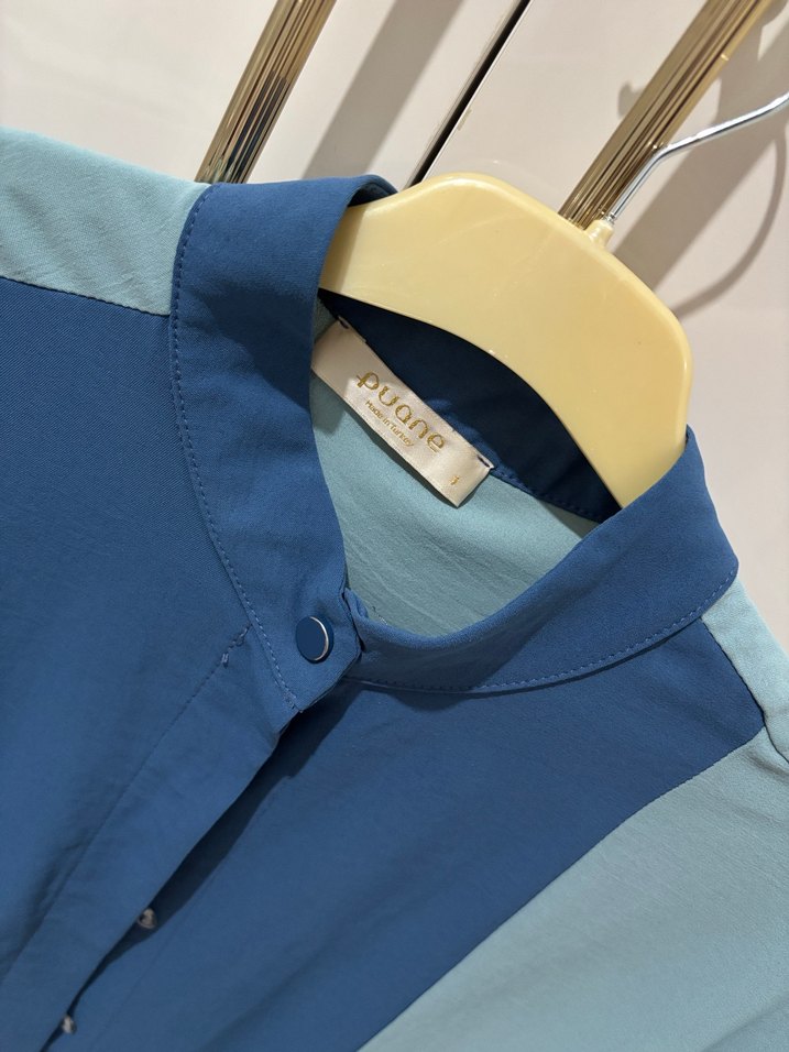 Puane renk geçişli gömlek - Görsel 2