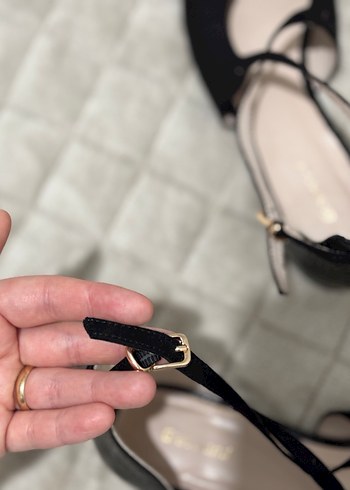 Siyah süet ayakkabı - Görsel 5