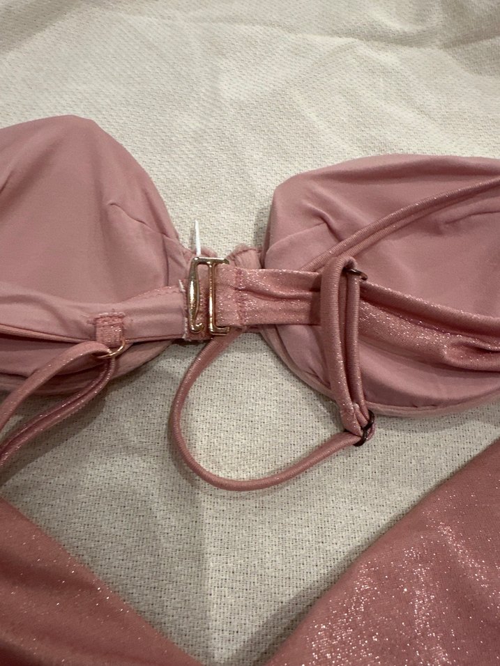 Pembe Strappy Midi Bikini Takımı Penti - Görsel 2