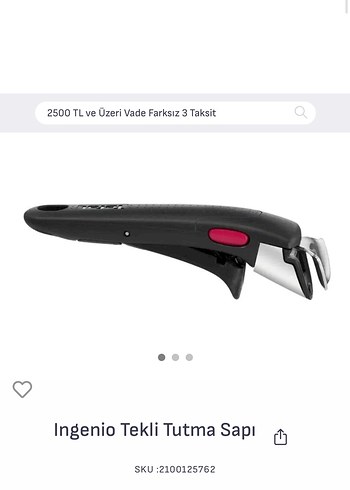 Ingenio Tekli Tutma Sapı Siyah
