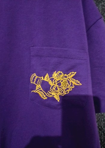 Mor Kısa Kollu Kadın Elbise - Görsel 2