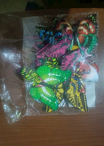 Renkli Kelebek Desenli Bohem Çocuk Toka - Görsel 4