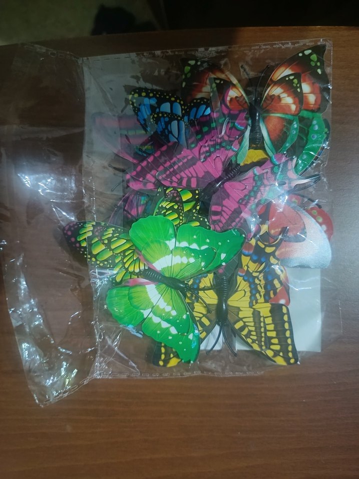 Renkli Kelebek Desenli Bohem Çocuk Toka - Görsel 4