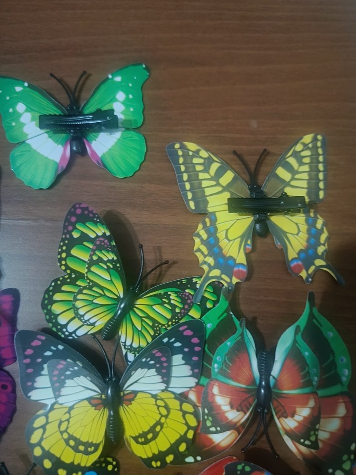 Renkli Kelebek Desenli Bohem Çocuk Toka - Görsel 2